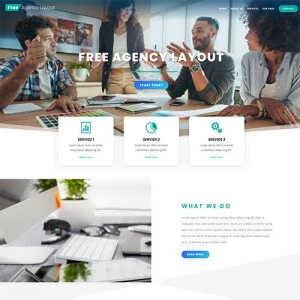 Free Divi Agency Layout
