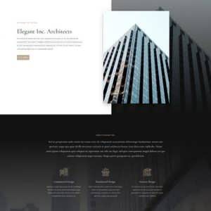 architecture firm landing page