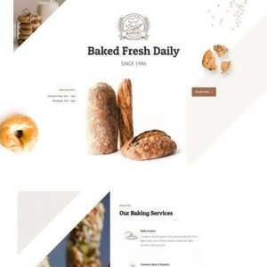 bakery landing page