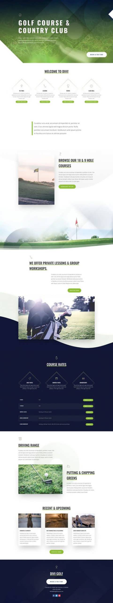 golf course landing page scaled