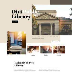 library landing page