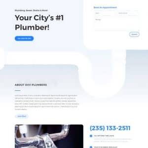 plumber landing page