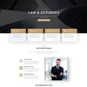 Free Divi Law Attorney Layout