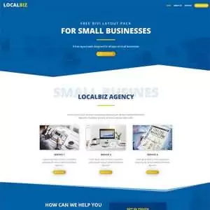 Free Divi Small Business Layout