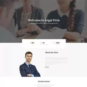 Legal Landing Page Layout