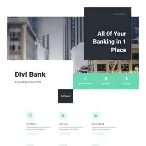 bank landing page