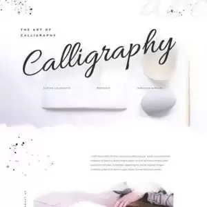 calligrapher landing page