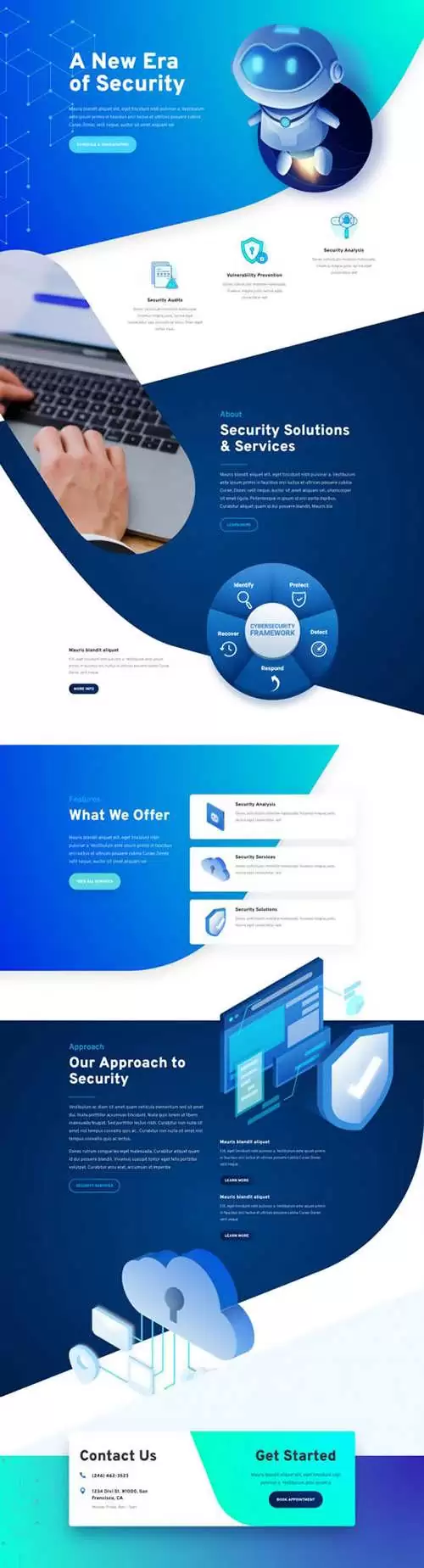 cyber security landing page