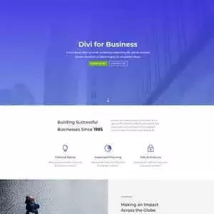 divi business layout free