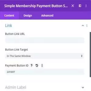 divi membership payment button