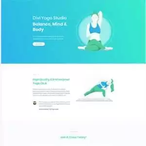 divi yoga studio layout pack