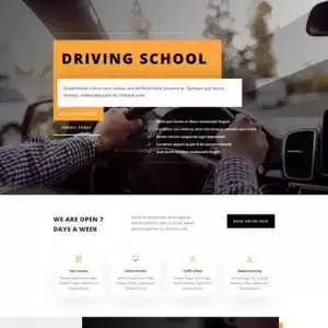 driving school landing page