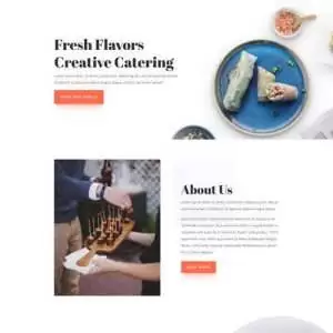 food catering landing page