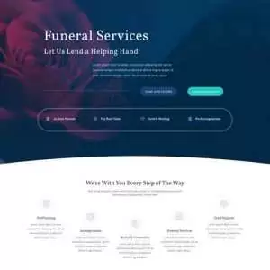 funeral home landing page