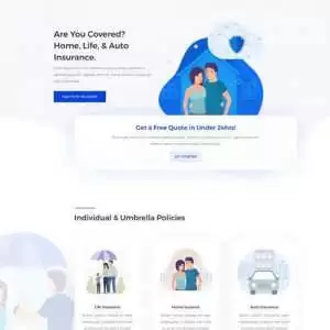 insurance agency landing page