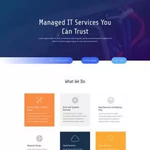 it services landing page