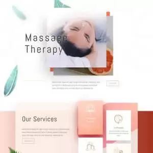 massage therapy landing page