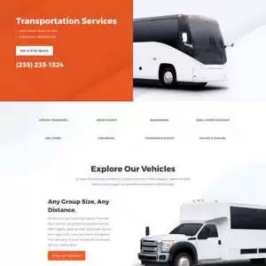 transportation services landing page