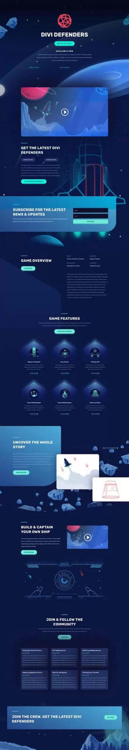 video game landing page scaled