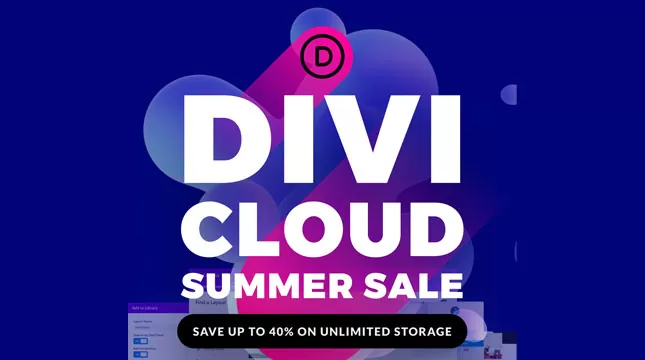 40% Discount on Divi Cloud