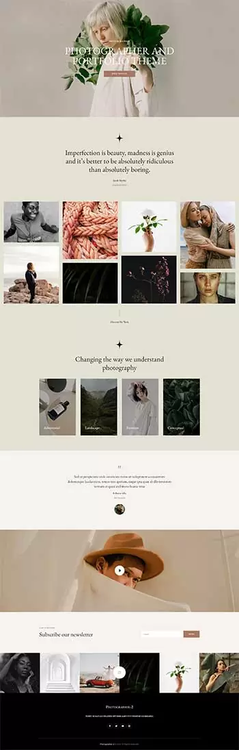 Divi Photography Layout